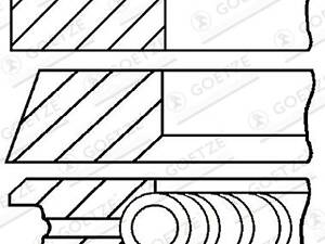 Комплект колец на поршень AUDI A4 B7 (8EC) / AUDI A6 C5 (4B5) 1994-2009 г.