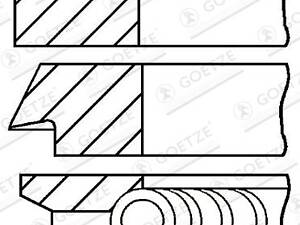 Комплект колец на поршень BMW Z1 / BMW 3 (E30) / BMW 5 (E34) 1982-1998 г.