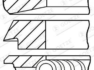 Комплект колец на поршень DODGE RAM / DODGE CARAVAN 1983-2005 г.