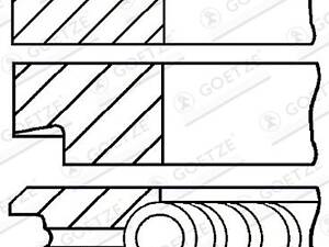 Комплект колец на поршень FORD ORION (GAL) / FORD FIESTA (GFJ) 1989-2002 г.