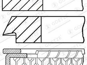 Комплект колец на поршень MG MG ZS / MG MG ZR / MG MG TF 1990-2009 г.