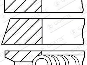 Комплект колец на поршень VW POLO (6N1) / VW GOLF (1H1) 1981-2002 г.