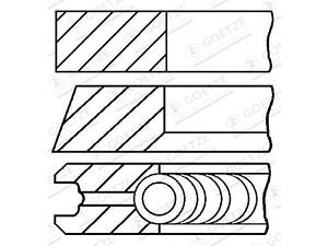 Комплект колец на поршень VW POLO (6N1) / VW GOLF (1H1) 1988-2018 г.