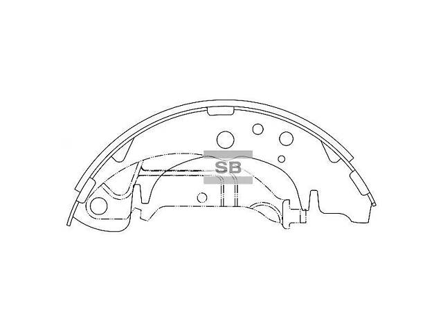 Комплект колодок гальмівного барабана - Фото 1