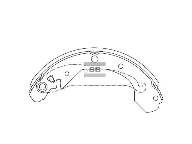 Комплект колодок гальмівного барабана - Фото 1