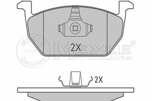 Комплект колодок гальмівного диска MEYLE 0252203517