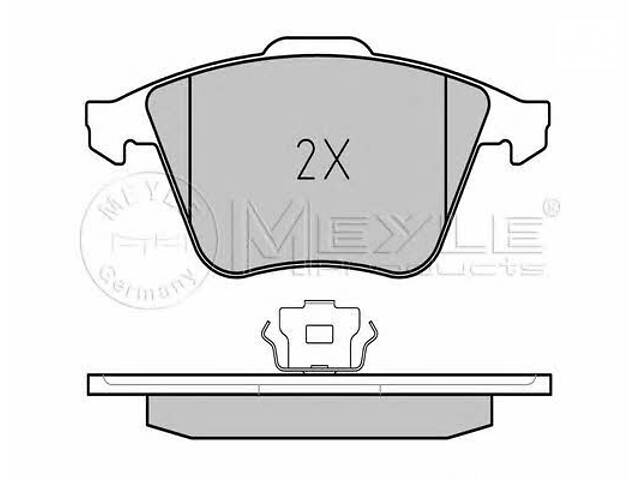 Комплект колодок гальмівного диска MEYLE 0252395020PD
