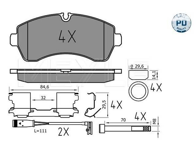 Комплект колодок гальмівного диска - Фото 1