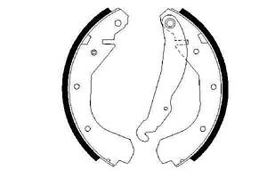 Комплект колодок тормозного барабана 0986487199