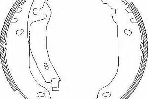 Комплект колодок тормозного барабана 4169.02