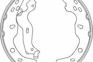 Комплект колодок тормозного барабана 4227.00