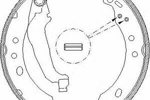 Комплект колодок тормозного барабана 4394.00