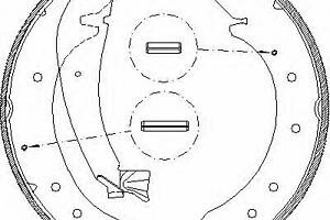 Комплект колодок тормозного барабана 4719.00