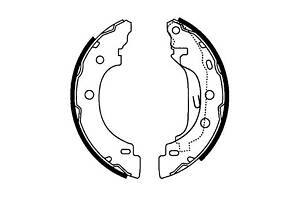 Комплект колодок тормозного барабана 8DB355002241