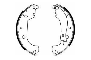 Комплект колодок тормозного барабана FSB604