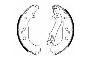 Комплект колодок тормозного барабана FSB676