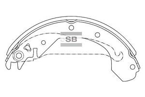 Комплект колодок тормозного барабана SA010