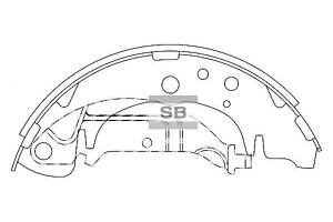 Комплект колодок тормозного барабана SA020