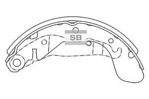 Комплект колодок тормозного барабана SA055NEW