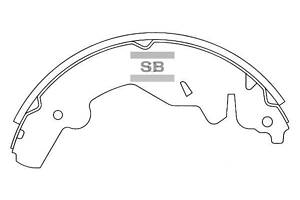 Комплект колодок тормозного барабана SA070
