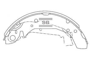 Комплект колодок тормозного барабана SA111