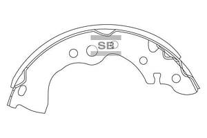 Комплект колодок тормозного барабана SA131