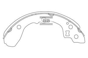 Комплект колодок тормозного барабана SA134