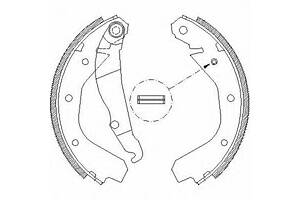 Комплект колодок тормозного барабана