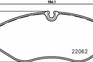 Комплект колодок гальмівного диска 2206201