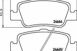 Комплект колодок тормозного диска 2466401