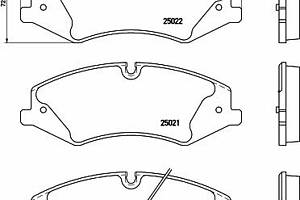Комплект колодок тормозного диска 2502201