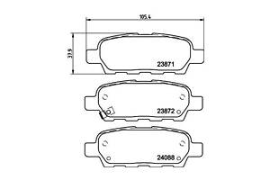 Комплект колодок тормозного диска 8DB355010241