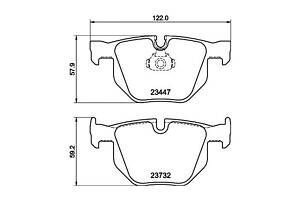 Комплект колодок тормозного диска 8DB355013941