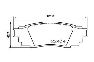 Комплект колодок тормозного диска 8DB355025121