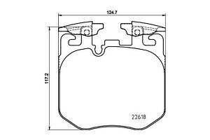 Комплект колодок тормозного диска 8DB355039461