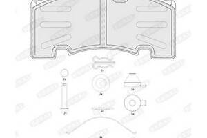 Комплект колодок тормозного диска BCV29264TK