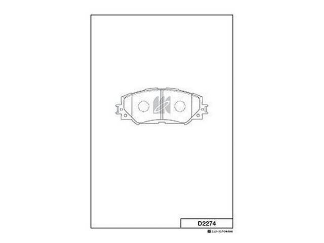 Комплект колодок тормозного диска D2274