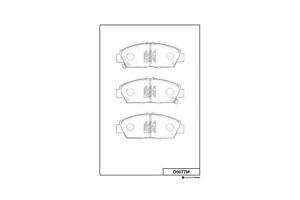 Комплект колодок тормозного диска D5077M