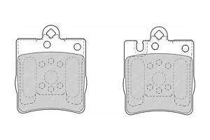 Комплект колодок тормозного диска FDB1322