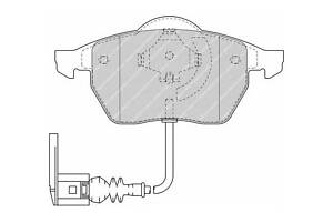 Комплект колодок тормозного диска FDB1463