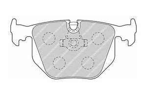 Комплект колодок гальмівного диска FDB1483