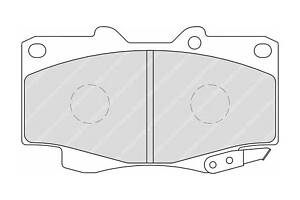 Комплект колодок тормозного диска FDB1852
