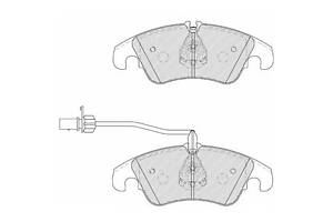 Комплект колодок гальмівного диска FDB4044