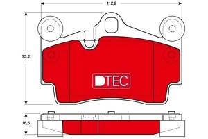 Комплект колодок гальмівного диска GDB1653DTE