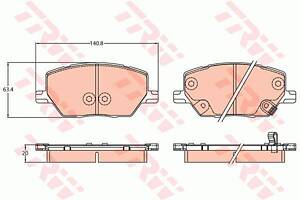 Комплект колодок тормозного диска GDB3629