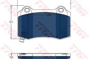 Комплект колодок тормозного диска GDB4171BTE