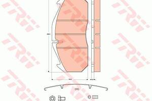 Комплект колодок тормозного диска GDB5065