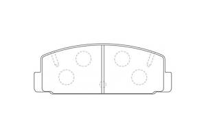 Комплект колодок тормозного диска PN5203