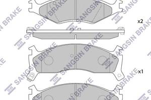 Комплект колодок тормозного диска SP1070