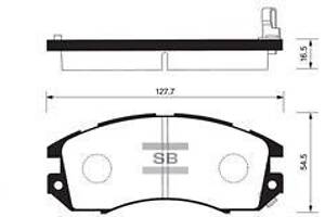 Комплект колодок тормозного диска SP1120